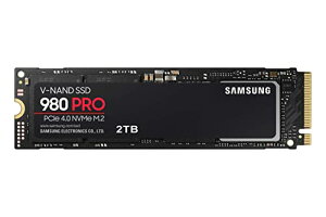 SAMSUNG 980 PRO 2TB PCIe NVMe ��4���� ���� �Q�[��SSD M.2 (MZ-V8P2T0B/AM)