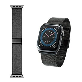 エレコム Apple Watch (アップルウォッチ) バンド 49mm 45mm 44mm 42mm Apple Watch Ultra 8 7 SE2 SE 6 5 4 3 2 1 対応 ステンレス ミラネーゼタイプ 長さ調整可 調整工具付き