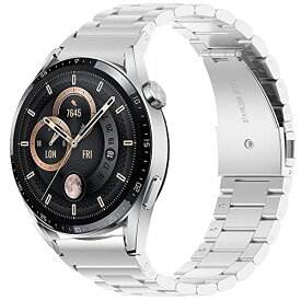 For Garmin forerunner 265/Huawei Watch GT3 46mm/GT Runner/Polar Vantage M バンド22mm Huawei Watch GT2e 交換バンド 高級ステンレス 調節可能 Garmin