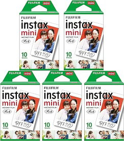 富士フイルム 5セット販売 FUJIFILM インスタントカメラ チェキ用フィルム 10枚入x5セット INSTAX MINI JP 1