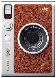 富士フイルム FUJIFILM チェキ Evo ハイブリッドインスタントカメラ(インスタントカメラ/スマホプリンター/デジタルカメラ) instax mini Evo ブラウン INS MINI EVO BROWN C