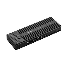 プリンストン 4in1 カードリーダー機能付き M.2 SSDケース USB Type-A 2 / microSD 1 / SD 1 / 電源不要 / オートスリープ機能 PRD-PSZEROU