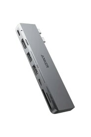 Anker 547 USB-C ハブ (7-in-2, for MacBook) Thunderbolt 4 100W USB PD対応 4K HDMIポート microSD SDカードスロット 5Gbps USB-Cポート USB-Aポート搭載 高