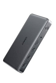 Anker 564 USB-C ドッキングステーション (10-in-1, for MacBook) 4画面出力 4K対応 MST機能 HDMIポート DisplayPort M1 M2 MacBook 高速データ転送 100W USB PD対応 US
