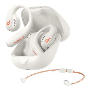 Anker Soundcore AeroFit Pro Bluetooth 5.3 オープンイヤー型ワイヤレスイヤホン / 3Dオーディオ / IPX5防水規格/ 最大46時間再生 / マルチポイント接続/PSE技術基準適合 ソフトホワイト
