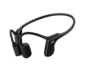 AVIOT WB-P1 ワイヤレスイヤホン 骨伝導 ランニング イヤホン こつでんどう 耳を塞がない イヤホン bluetooth 5.2 マイク付き IP67防水防塵 タイプc充電 12時間 長時間再生 マルチポイント対応(ブラッ