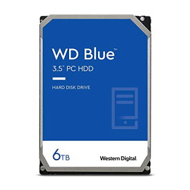 Western Digital ウエスタンデジタル WD Blue 内蔵 HDD ハードディスク 6TB CMR 3.5インチ SATA 5400rpm キャッシュ256MB PC WD60EZAX-EC