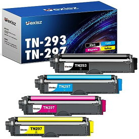 TN-293 TN-297 互換トナーカートリッジ 4色セット ブラザー(Brother)用 TN-293/297 トナー 大容量タイプ 印刷枚数: TN297 約2300枚 TN293BK 約3000枚 ブラザー MFC-L3770CDW HL-L3