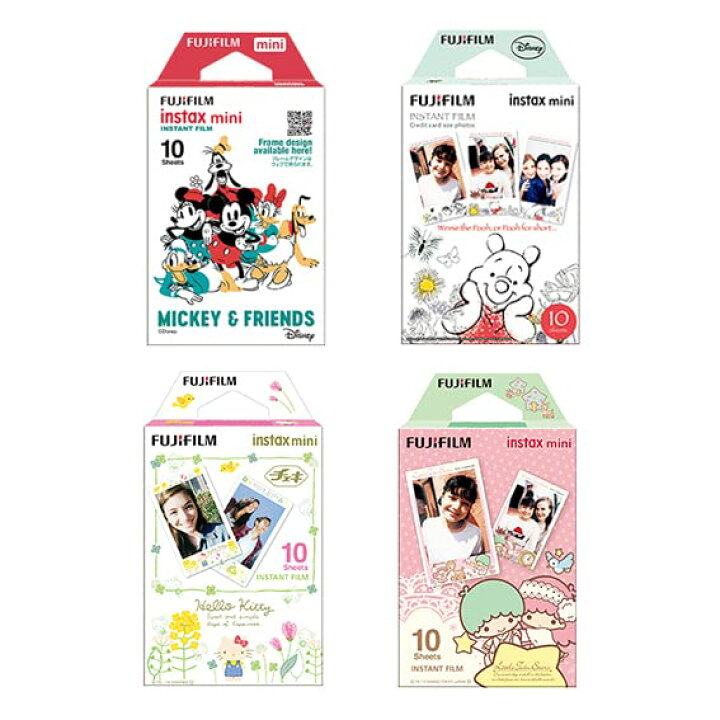 楽天市場】チェキフイルム4種セット 富士フイルム instax mini 