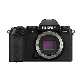 富士フイルム(FUJIFILM) ミラーレスデジタルカメラ X-S20 ボディ ボディ内手ブレ補正 Vlog モード搭載 従来機の2倍以上の撮影可能枚数(800枚) AUTO被写体検出 大型グリップ F X-S20 ブラック