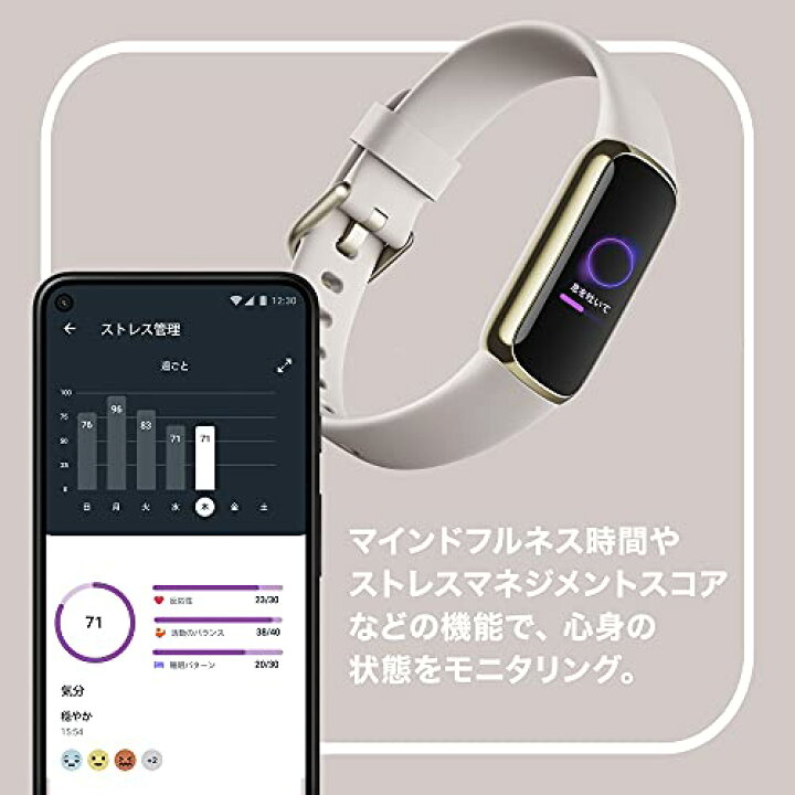 楽天市場】Fitbit Luxe トラッカー フィットネストラッカー ルナ 