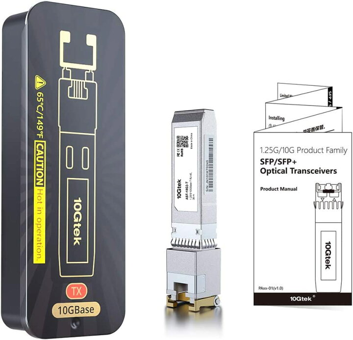 楽天市場】10Gtek 10GBase-T SFP+モジュール, 10G-T, 10G 