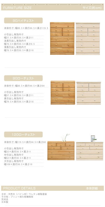 楽天市場】《コロラド 幅120 ローチェスト》完成品 日本製 整理タンス 