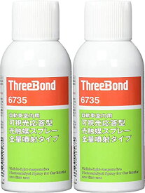スリーボンド THREEBOND 可視光応答型光触媒スプレー 全量噴射タイプ TB6735 2本セット