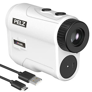 PELZ ゴルフ 距離計 保証2年 充電式 超軽型 660yd対応 振動アラーム付き 光学6倍望遠 IP54防水仕様 高低差測定ON/OFF 競技対応 角度測定 距離測定器 超軽量 ケース付き 日本語取扱説明書