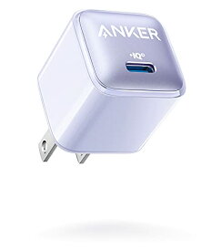 Anker Nano Charger (20W) USB-C 急速充電器 PSE技術基準適合/PowerIQ 3.0 (Gen2)搭載 iPhone Android その他各種機器対応 (パープル)