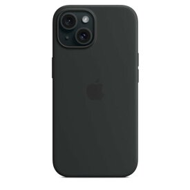 Apple MagSafe対応iPhone 15シリコーンケース - ブラック