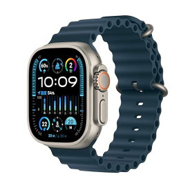 Apple Watch Ultra 2 GPS + Cellularモデル - 49mmチタニウムケースとブルーオーシャンバンド