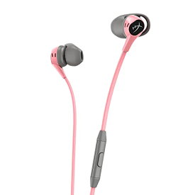 HyperX Cloud Earbuds ゲーミングイヤホン ピンクバージョン インラインマイク Nintendo Switch メーカー 2年保証 6N9J8AA 在宅勤務 テレワーク ビデオ会議 リモートワーク