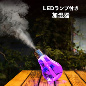 加湿器 LEDライト付い虹色七色変化できる 加湿器 乾燥防止 乾燥肌対策 室内湿度維持する加湿器