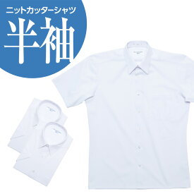 半袖 ニットシャツ A体 B体 2枚セット 白 ポリエステル90％ キュプラ10％