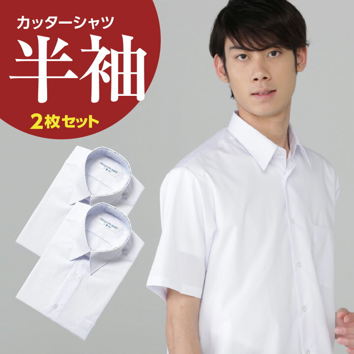 楽天市場 男子半袖 スクールシャツ 白 2枚セット 形態安定 抗菌 防臭 学生服 カッターシャツ スクール ワイシャツ 半袖 ホワイト 男子 男 ノーアイロン 大きいサイズ B体 A体 シャツ 学生 小さいサイズ 中学生 高校生 綿 コットン 太め がっちり やせ形 細身