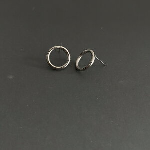 [ 1yA 2pcs ] 316L T[NsAX 14mm [ S[h / Vo[ ] T[WJXeX t[v sAX p[c  ~ X^bh