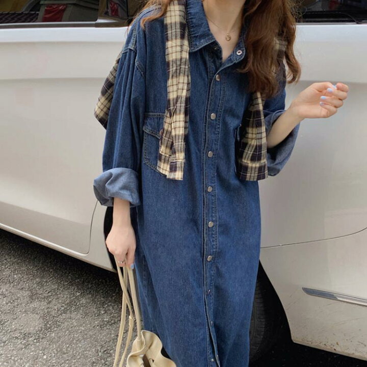 楽天市場 ロングデニムワンピース ワンピース デニムワンピース ロング丈 シャツワンピース デニム ロングワンピース 前開 カジュアル 膝下丈 大きサイズ ゆったり 春 秋送料無料 Nishikiya 楽天市場 ロングデニムワンピース ワンピース デニムワンピース ロング丈 シャツワンピース デニム ロングワンピース 前開 カジュアル 膝下丈 大きサイズ ゆったり 春 秋送料無料 Nishikiya
