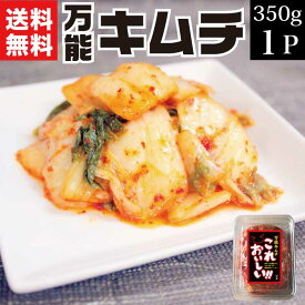 漬物 万能キムチ350g×1袋 【酸味強い 韓国産唐辛子使用 国産 キムチ 送料無料 詰合せ 発酵食品 免疫力 腸活 白菜キムチ きむち 誕生日プレゼント 食品 旨辛 お取り寄せグルメ 食品】応援 KM 福島 KM FP