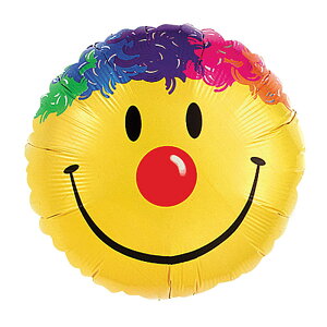 18インチ バルーン スマイリーフェイス まる型 46cm 風船 スマイル イエロー ラウンドバルーン イベント 飾り パーティー 装飾 お誕生日 プレゼント Qualatex Balloon