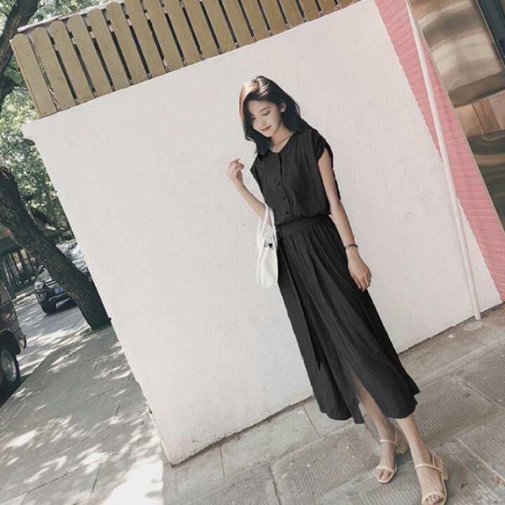 楽天市場】ワンピース セットアップ風 スキッパーワンピ レディース  