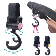 2個セット ベビーカーフック 360度回転 荷物フック 丈夫 マルチフック バギーフック ベビーカー用品 荷物…