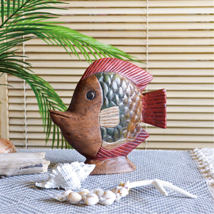 楽天市場】アジアン雑貨 オブジェ 熱帯魚 / タイ ハンドメイド 動物 