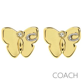 無料母の日ラッピング！ コーチ COACH ピアス レディース イヤリング アクセサリー ジュエリー 蝶 チョウ バタフライ コーチ専用保存袋付き 【送料無料（ネコポス メール便）】 ブランド コーチ正規品販売店 直営アウトレット店より直輸入