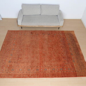 ギャッベカシュクリ イラン製 288×201cm 手織り 最高級 天然 ウール100% 草木染 特大ルームサイズ モダン ナチュラル 北欧 ラグ 絨毯 マット ラグマット ギャベ 床暖房対応 ホットカーペット対