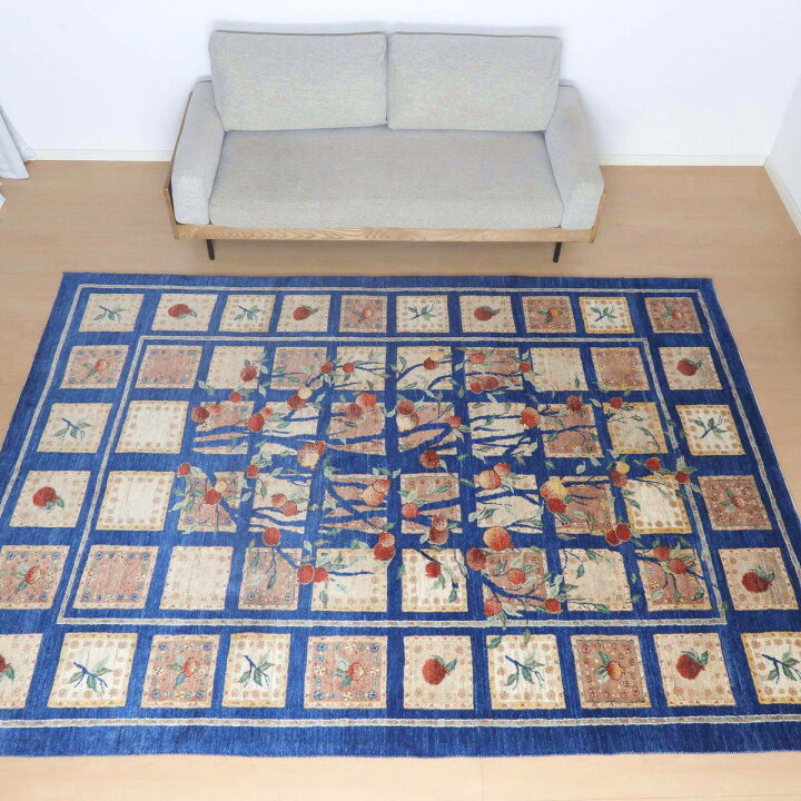 楽天市場】ギャッベルリバフ イラン製 297×214cm 手織り 最高級 天然 