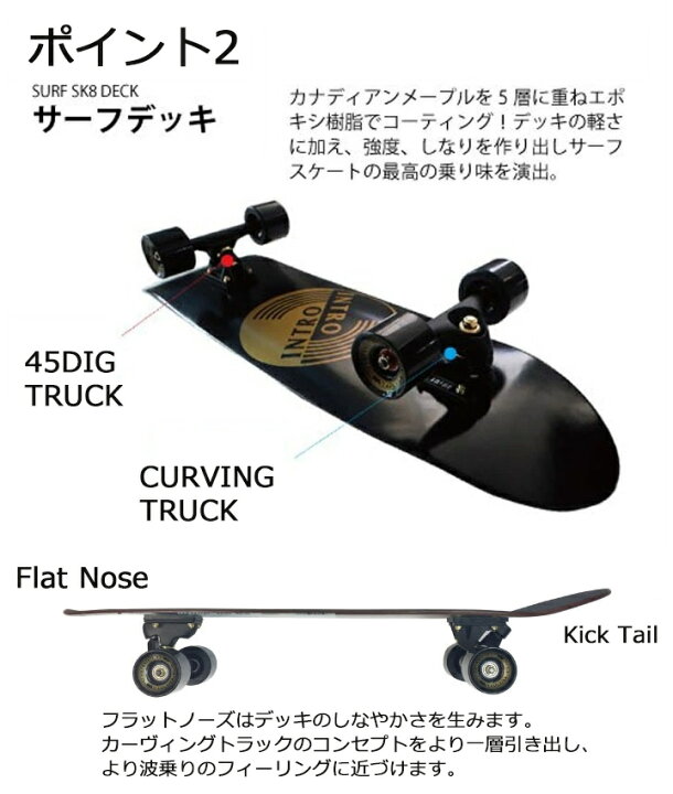 楽天市場】スケートボード イントロ INTRO SKATE BOARD CT-X series 