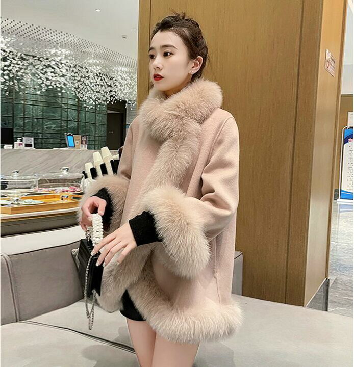 LKBennett ジョディウールブレンド フェイクファー カフコート AW22 