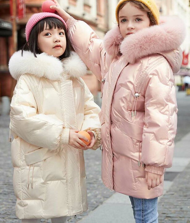 楽天市場 送料無料 可愛い 子供服 ダウンコート 暖かい 中綿コート フェイクファー フード付き 韓国風 子供ダウンコート ロングコート キッズ服 防寒コート 女の子コート 中綿ジャケット キッズ ダウンジャケット ベイビー服 綿入れ アウター 大きいサイズ 1 130