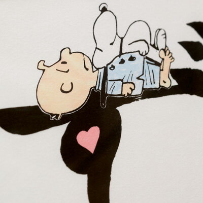 楽天市場 Peanuts グリフアート 心シリーズスヌーピー グッズ インテリア 絵 絵画 アートフレーム アート壁掛け 記念品 結婚式 両親 贈呈品 おかいものsnoopy 楽天市場店