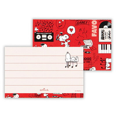 楽天市場 スヌーピー ミニメッセージカード 両面 お気に入りミュージック おかいものsnoopy 楽天市場店