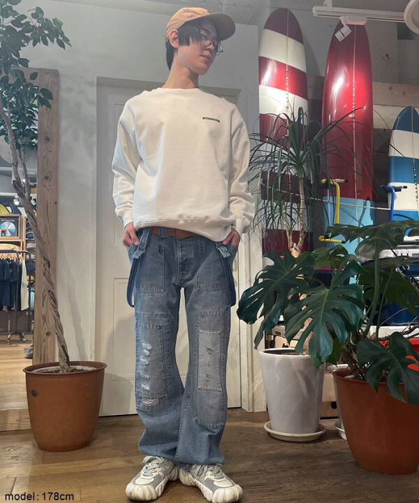 楽天市場】ペインターパンツ デニム 11oz ダメージ加工 洗い加工 