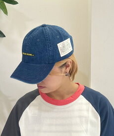 ロゴ シンプル DENIM デニム CAP 帽子 男女兼用 カジュアル アメカジ レディース メンズ 可愛い かわいい オシャレ 綿 コットン100