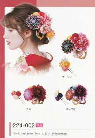 髪飾り ヘアアクセサリー ブランド 振袖 成人式 卒業式 に使える コーム （全3種類）No.224-002