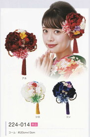 髪飾り ヘアアクセサリー ブランド 振袖 成人式 卒業式 に使える コーム （全3種類）No.224-014