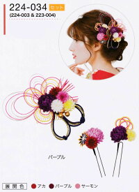 髪飾り ヘアアクセサリー ブランド 振袖 成人式 卒業式 に使える コーム （全3種類）No.224-034