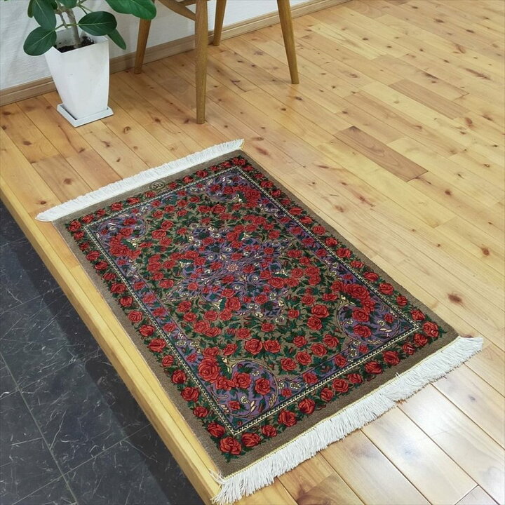 楽天市場】ペルシャ絨毯 【本物イラン産】 クム シルク タバタバイ工房 