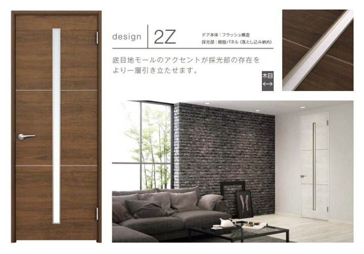 楽天市場】永大産業 親子ドアセット 【デザイン2Z】固定枠/額縁調整枠 