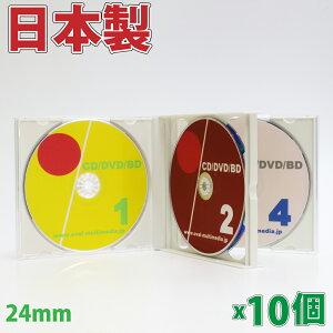 {ɕύX܂PS24mm4[}`P[X zCg 10 CD DVDP[X