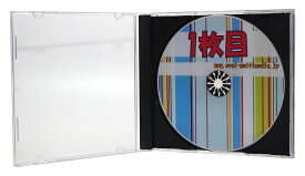 CDケース 10mm厚1枚収納ジュエルケースFブラック 3個 CD収納ケース